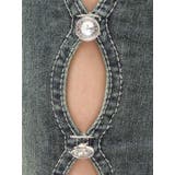 サイドビジューフレアデニムパンツ | EVRIS | 詳細画像42 