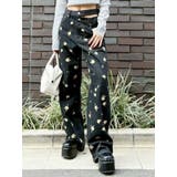 Embroideryカットアウトワイドデニムパンツ【セットアップ着用可能】 | EVRIS | 詳細画像1 