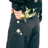 Embroideryカットアウトワイドデニムパンツ【セットアップ着用可能】 | EVRIS | 詳細画像2 