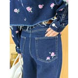 Embroideryカットアウトワイドデニムパンツ【セットアップ着用可能】 | EVRIS | 詳細画像23 