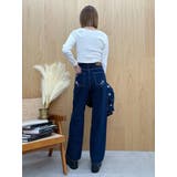 Embroideryカットアウトワイドデニムパンツ【セットアップ着用可能】 | EVRIS | 詳細画像29 