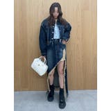 ダメージスリットロングデニムスカート【セットアップ着用可能】 | EVRIS | 詳細画像23 