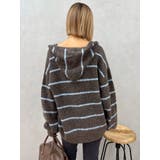 オーバーサイズフードニットトップス【セットアップ着用可能】 | EVRIS | 詳細画像24 