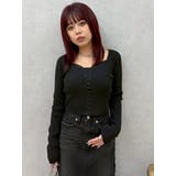 フロントホックレースドッキングニットトップス | EVRIS | 詳細画像29 