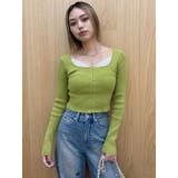 フロントホックレースドッキングニットトップス | EVRIS | 詳細画像41 