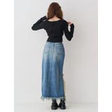 フロントホックレースドッキングニットトップス | EVRIS | 詳細画像5 