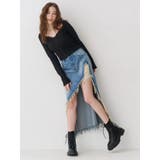 フロントホックレースドッキングニットトップス | EVRIS | 詳細画像6 