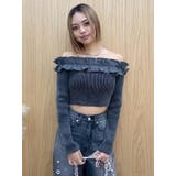 フリルピグメントニットトップス | EVRIS | 詳細画像11 