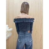 フリルピグメントニットトップス | EVRIS | 詳細画像12 