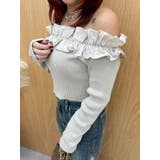 フリルピグメントニットトップス | EVRIS | 詳細画像17 