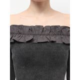 フリルピグメントニットトップス | EVRIS | 詳細画像27 