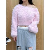 ピンク | シャギーニットトップス | EVRIS