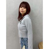 ワンポイントジップアップニットフーディー | EVRIS | 詳細画像10