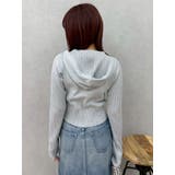 ワンポイントジップアップニットフーディー | EVRIS | 詳細画像11