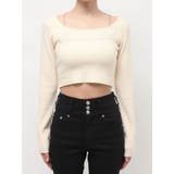 ラインストーンロゴニットトップス | EVRIS | 詳細画像28 