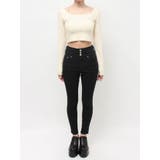 ラインストーンロゴニットトップス | EVRIS | 詳細画像35 