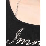 ラインストーンロゴニットトップス | EVRIS | 詳細画像36 