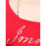 ラインストーンロゴニットトップス | EVRIS | 詳細画像37 