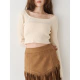 ラインストーンロゴニットトップス | EVRIS | 詳細画像39 