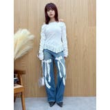 レースドッキングアシンメトリートップス | EVRIS | 詳細画像22 