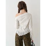 レースドッキングアシンメトリートップス | EVRIS | 詳細画像4 