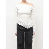 レースドッキングアシンメトリートップス | EVRIS | 詳細画像41 