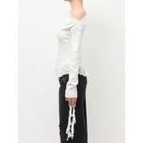 レースドッキングアシンメトリートップス | EVRIS | 詳細画像42 