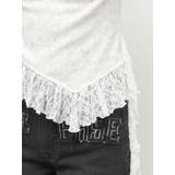 レースドッキングアシンメトリートップス | EVRIS | 詳細画像46 