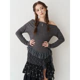 レースドッキングアシンメトリートップス | EVRIS | 詳細画像9 