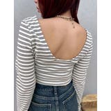 バックオープンショートリブトップス | EVRIS | 詳細画像26