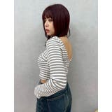 バックオープンショートリブトップス | EVRIS | 詳細画像28