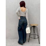 バックオープンショートリブトップス | EVRIS | 詳細画像32