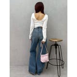 バックオープンショートリブトップス | EVRIS | 詳細画像39