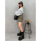 フロントジップオフショルスウェットトップス【セットアップ着用可能】 | EVRIS | 詳細画像18 