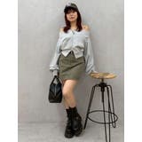 フロントジップオフショルスウェットトップス【セットアップ着用可能】 | EVRIS | 詳細画像19 