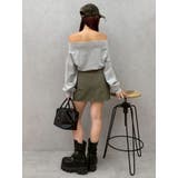 フロントジップオフショルスウェットトップス【セットアップ着用可能】 | EVRIS | 詳細画像20 