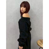 フロントジップオフショルスウェットトップス【セットアップ着用可能】 | EVRIS | 詳細画像24 