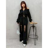 フロントジップオフショルスウェットトップス【セットアップ着用可能】 | EVRIS | 詳細画像27 