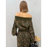 フロントジップオフショルスウェットトップス【セットアップ着用可能】 | EVRIS | 詳細画像32 