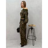 フロントジップオフショルスウェットトップス【セットアップ着用可能】 | EVRIS | 詳細画像34 