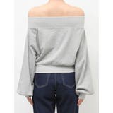 フロントジップオフショルスウェットトップス【セットアップ着用可能】 | EVRIS | 詳細画像38 