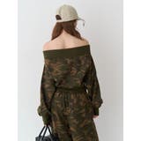 フロントジップオフショルスウェットトップス【セットアップ着用可能】 | EVRIS | 詳細画像4 