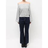 フロントジップオフショルスウェットトップス【セットアップ着用可能】 | EVRIS | 詳細画像45 