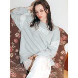 レースEmbroideryスウェットトップス | EVRIS | 詳細画像2 