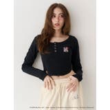 ブラック | 【ザ・ローリング・ストーンズ】ヘンリーネックトップス | EVRIS