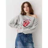 グレー | 【ザ・ローリング・ストーンズ】ワンショルスウェット | EVRIS