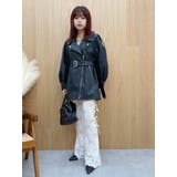 オーバーサイズライダースジャケット | EVRIS | 詳細画像11 