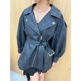 オーバーサイズライダースジャケット | EVRIS | 詳細画像14 