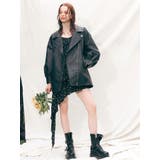 オーバーサイズライダースジャケット | EVRIS | 詳細画像4 