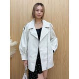 ホワイト | オーバーサイズライダースジャケット | EVRIS